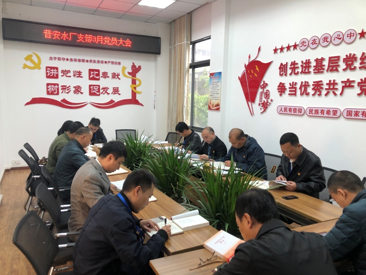 普安水廠(chǎng)支部召開(kāi)3月支部黨員大會(huì)