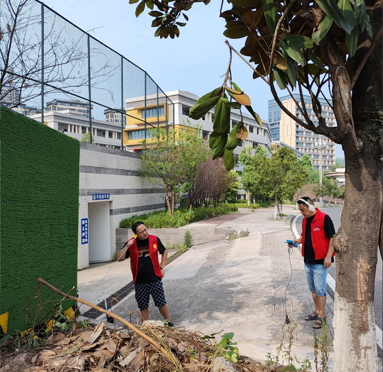 管網維護部協助宜賓市人民路小學（岷江校區(qū)）開展探漏定點工作